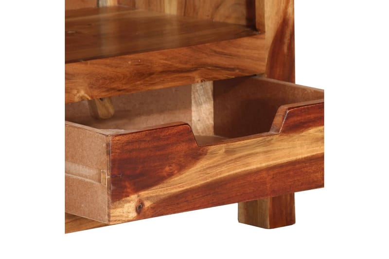 Tv-bänk 110x30x40 cm massiv akacia - Brun - Möbler - Tv möbel & mediamöbel - TV bänk & mediabänk