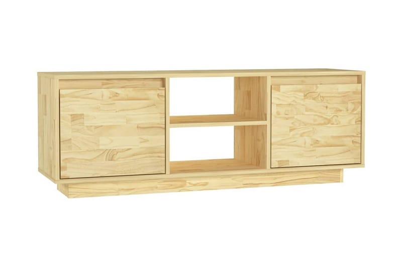 TV-bänk 110x30x40 cm massiv furu - Brun - Möbler - Tv möbel & mediamöbel - TV bänk & mediabänk