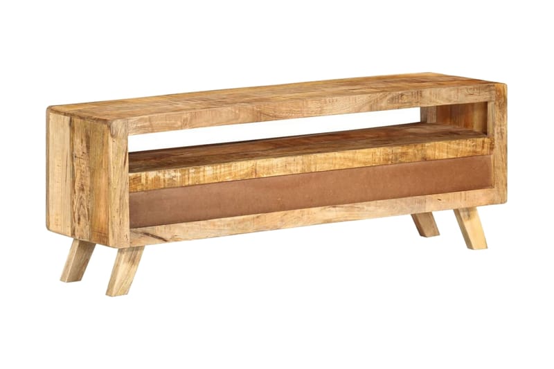 TV-bänk 110x30x40 cm massivt mangoträ - Brun - Möbler - Tv möbel & mediamöbel - TV bänk & mediabänk