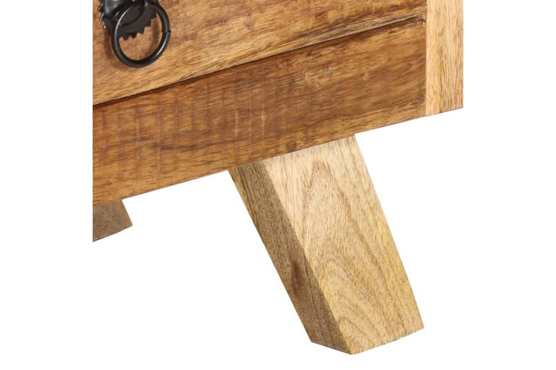 TV-bänk 110x30x40 cm massivt mangoträ - Brun - Möbler - Tv möbel & mediamöbel - TV bänk & mediabänk