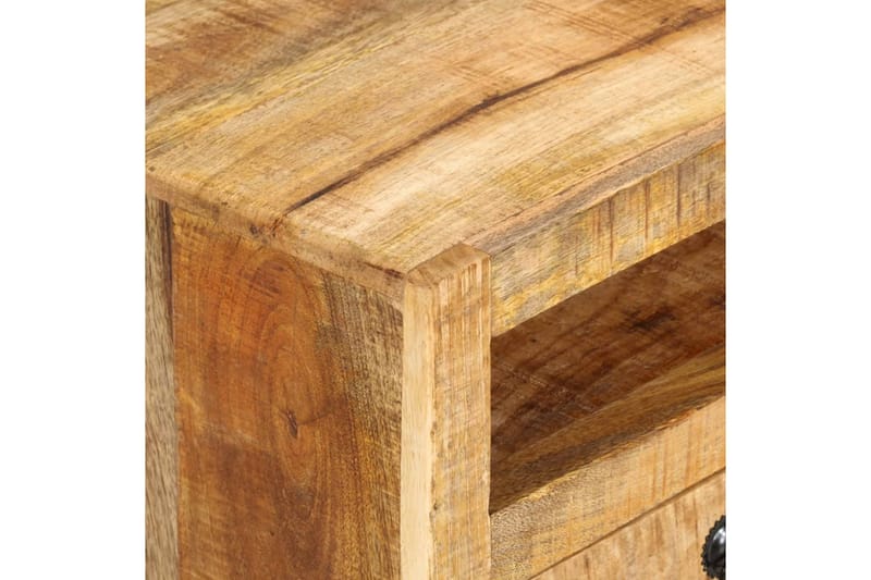 TV-bänk 110x30x40 cm massivt mangoträ - Brun - Möbler - Tv möbel & mediamöbel - TV bänk & mediabänk