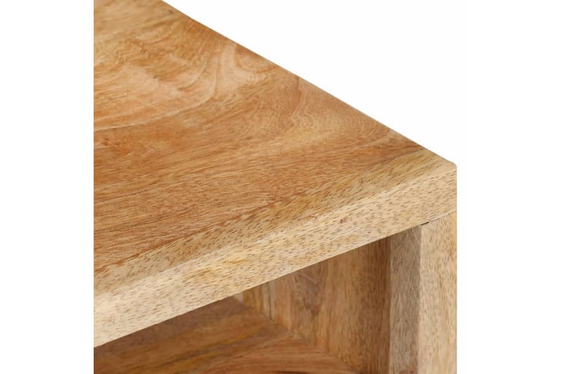 TV-bänk 110x30x40 cm massivt mangoträ - Grå - Möbler - Tv möbel & mediamöbel - TV bänk & mediab�änk