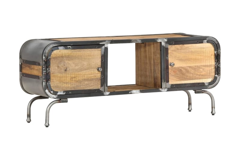 Tv-bänk 110x30x42 cm massivt mangoträ - Brun - Möbler - Tv möbel & mediamöbel - TV bänk & mediab�änk