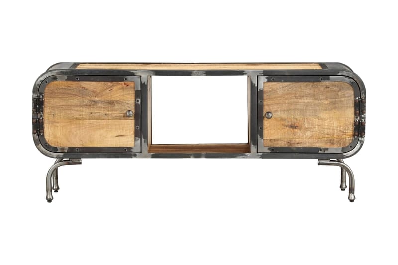Tv-bänk 110x30x42 cm massivt mangoträ - Brun - Möbler - Tv möbel & mediamöbel - TV bänk & mediabänk