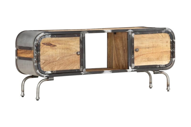 Tv-bänk 110x30x42 cm massivt mangoträ - Brun - Möbler - Tv möbel & mediamöbel - TV bänk & mediabänk
