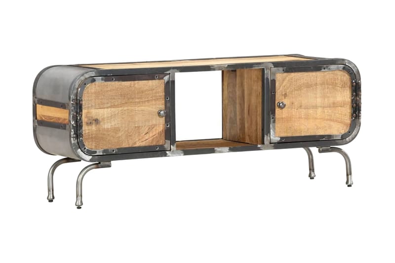 Tv-bänk 110x30x42 cm massivt mangoträ - Brun - Möbler - Tv möbel & mediamöbel - TV bänk & mediabänk
