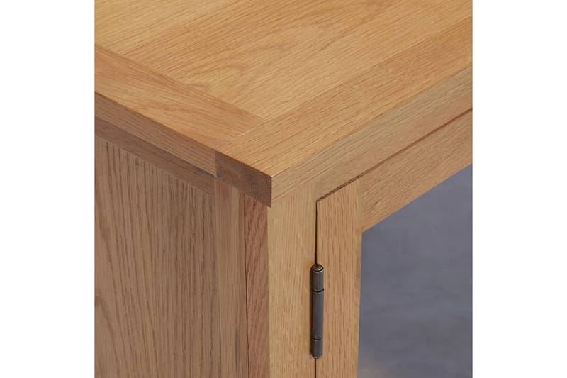 TV-bänk 110x35x44 cm massiv ek - Brun - Möbler - Tv möbel & mediamöbel - TV bänk & mediabänk