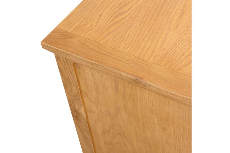 TV-bänk 110x35x44 cm massiv ek - Brun - Möbler - Tv möbel & mediamöbel - TV bänk & mediabänk