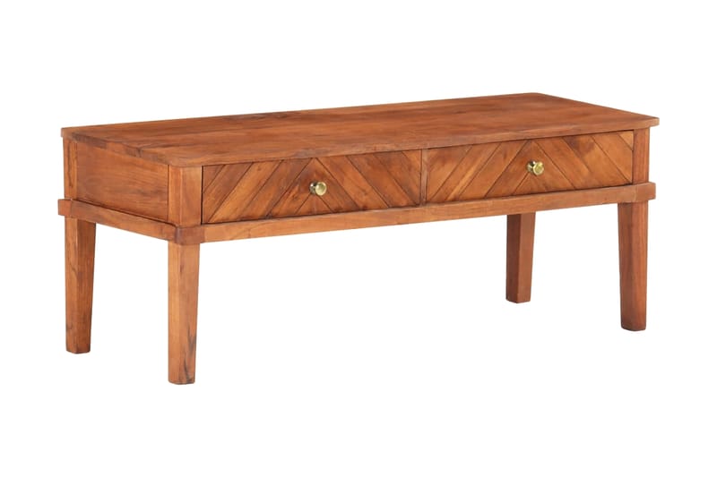 TV-bänk 110x40x41 cm massivt akaciaträ - Brun - Möbler - Tv möbel & mediamöbel - TV bänk & mediabänk