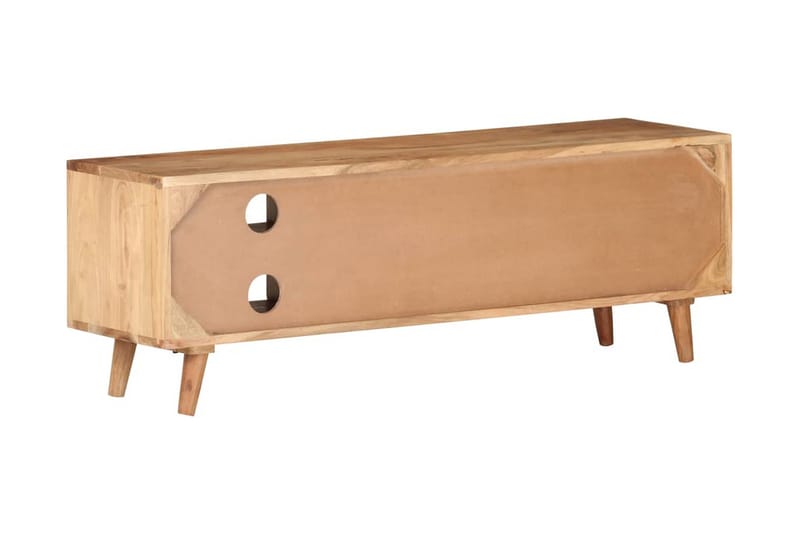 TV-bänk 115x30x39 cm massivt akaciaträ - Brun - Möbler - Tv möbel & mediamöbel - TV bänk & mediabänk