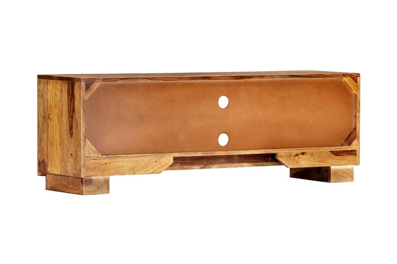 TV-bänk 118x30x40 cm massivt sheshamträ - Brun - Möbler - Tv möbel & mediamöbel - TV bänk & mediabänk
