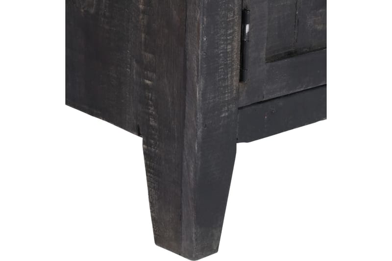 TV-bänk 118x30x40 cm svart massivt mangoträ - Svart - Möbler - Tv möbel & mediamöbel - TV bänk & mediabänk