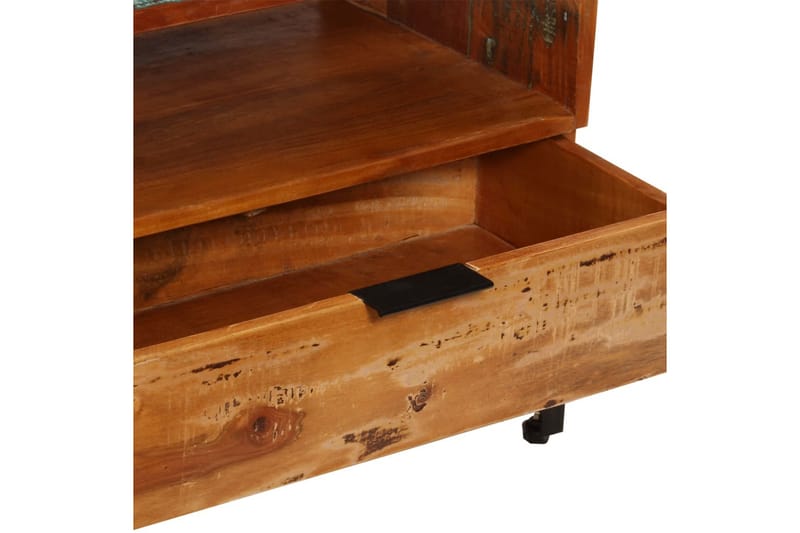 TV-bänk 118x35x45 cm massivt återvunnet trä - Brun - Möbler - Tv möbel & mediamöbel - TV bänk & mediabänk