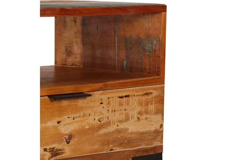 TV-bänk 118x35x45 cm massivt återvunnet trä - Brun - Möbler - Tv möbel & mediamöbel - TV bänk & mediabänk
