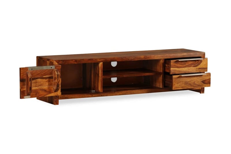 TV-bänk 120x30x30 cm massivt sheeshamträ - Brun - Möbler - Tv möbel & mediamöbel - TV bänk & mediabänk