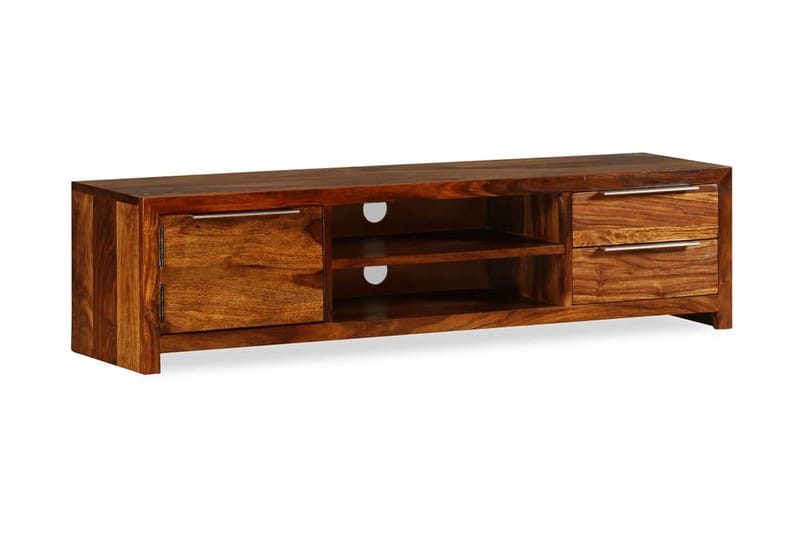 TV-bänk 120x30x30 cm massivt sheeshamträ - Brun - Möbler - Tv möbel & mediamöbel - TV bänk & mediabänk