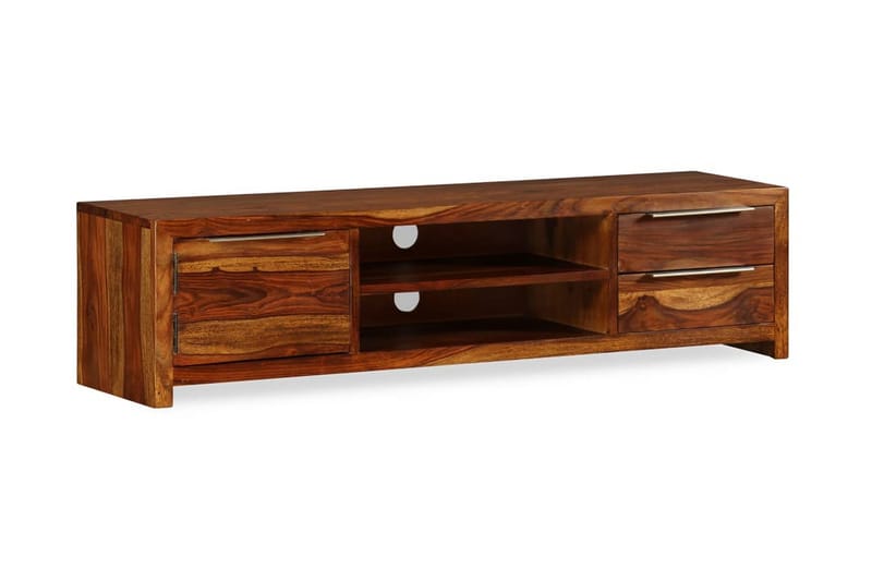 TV-bänk 120x30x30 cm massivt sheeshamträ - Brun - Möbler - Tv möbel & mediamöbel - TV bänk & mediabänk
