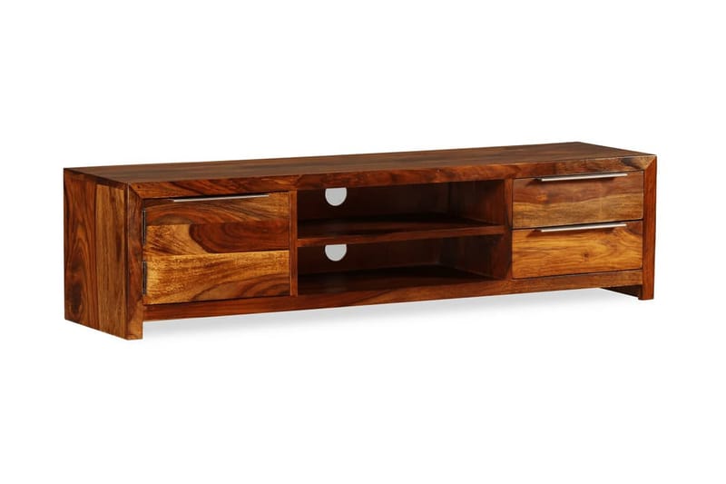 TV-bänk 120x30x30 cm massivt sheeshamträ - Brun - Möbler - Tv möbel & mediamöbel - TV bänk & mediabänk