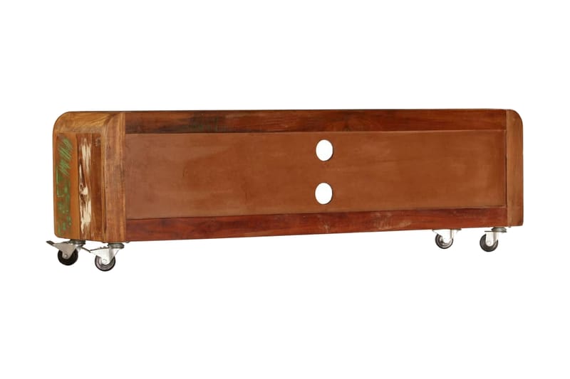 TV-bänk 120x30x36 cm massivt återvunnet trä - Brun - Möbler - Tv möbel & mediamöbel - TV bänk & mediabänk