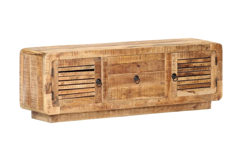 TV-bänk 120x30x40 cm grovt mangoträ - Brun - Möbler - Tv möbel & mediamöbel - TV bänk & mediabänk