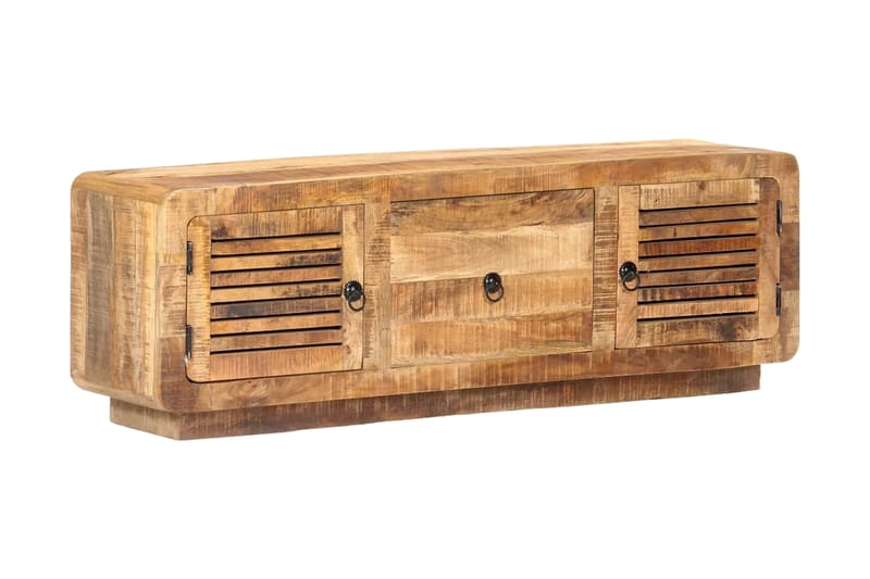 TV-bänk 120x30x40 cm grovt mangoträ - Brun - Möbler - Tv möbel & mediamöbel - TV bänk & mediabänk