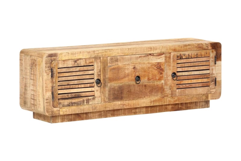 TV-bänk 120x30x40 cm grovt mangoträ - Brun - Möbler - Tv möbel & mediamöbel - TV bänk & mediabänk