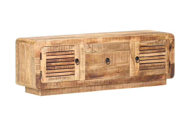 TV-bänk 120x30x40 cm grovt mangoträ - Brun - Möbler - Tv möbel & mediamöbel - TV bänk & mediabänk