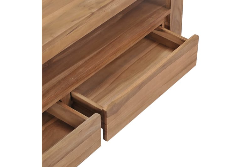 TV-bänk 120x30x40 cm massiv teak - Brun - Möbler - Tv möbel & mediamöbel - TV bänk & mediabänk
