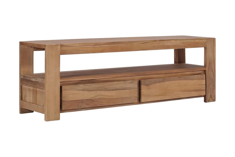 TV-bänk 120x30x40 cm massiv teak - Brun - Möbler - Tv möbel & mediamöbel - TV bänk & mediabänk