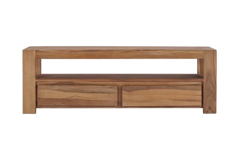 TV-bänk 120x30x40 cm massiv teak - Brun - Möbler - Tv möbel & mediamöbel - TV bänk & mediabänk