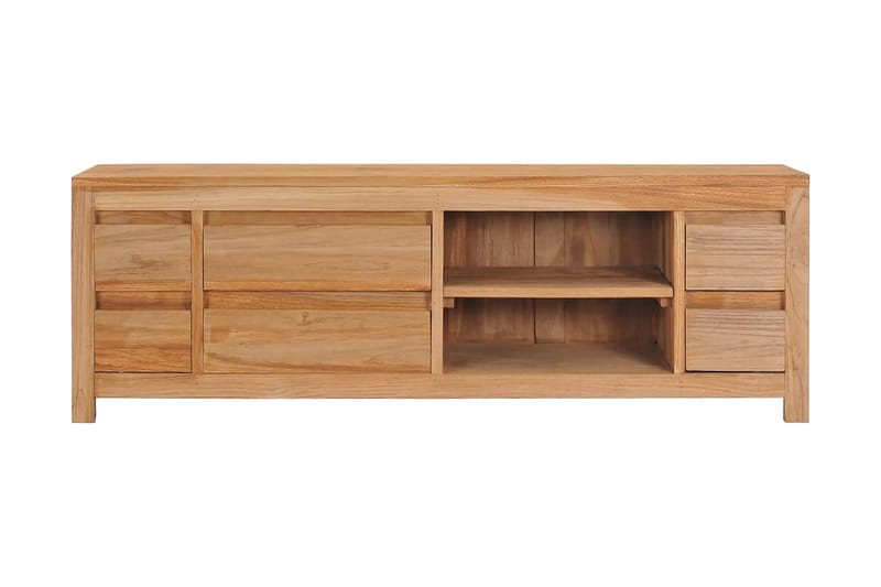TV-bänk 120x30x40 cm massiv teak - Brun - Möbler - Tv möbel & mediamöbel - TV bänk & mediabänk