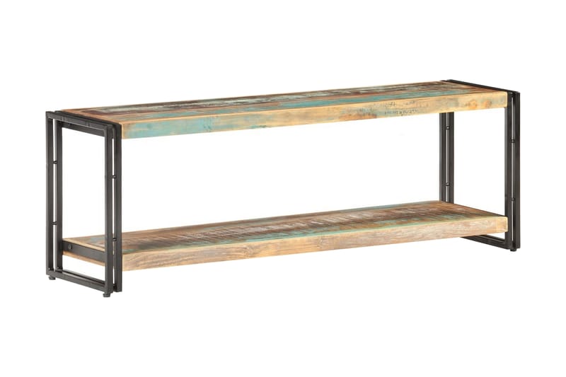 TV-bänk 120x30x40 cm massivt återvunnet trä - Brun - Möbler - Tv möbel & mediamöbel - TV bänk & mediabänk