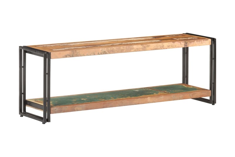 TV-bänk 120x30x40 cm massivt återvunnet trä - Brun - Möbler - Tv möbel & mediamöbel - TV bänk & mediabänk
