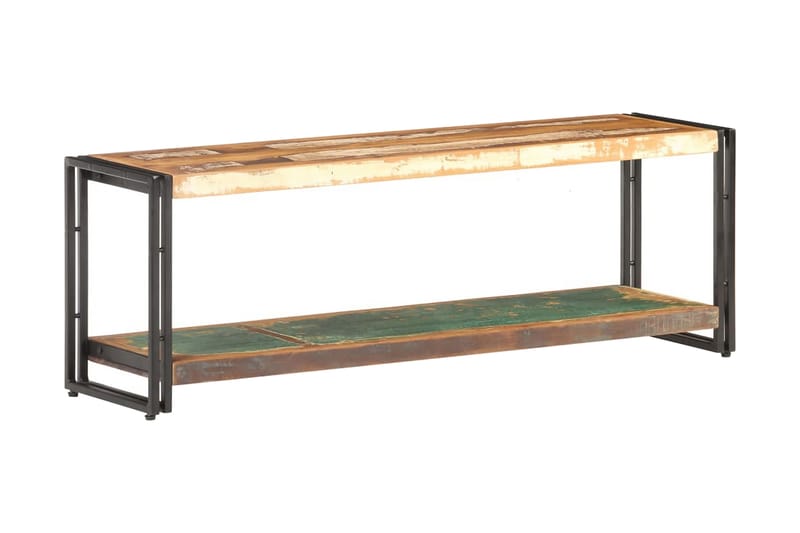 TV-bänk 120x30x40 cm massivt återvunnet trä - Brun - Möbler - Tv möbel & mediamöbel - TV bänk & mediabänk