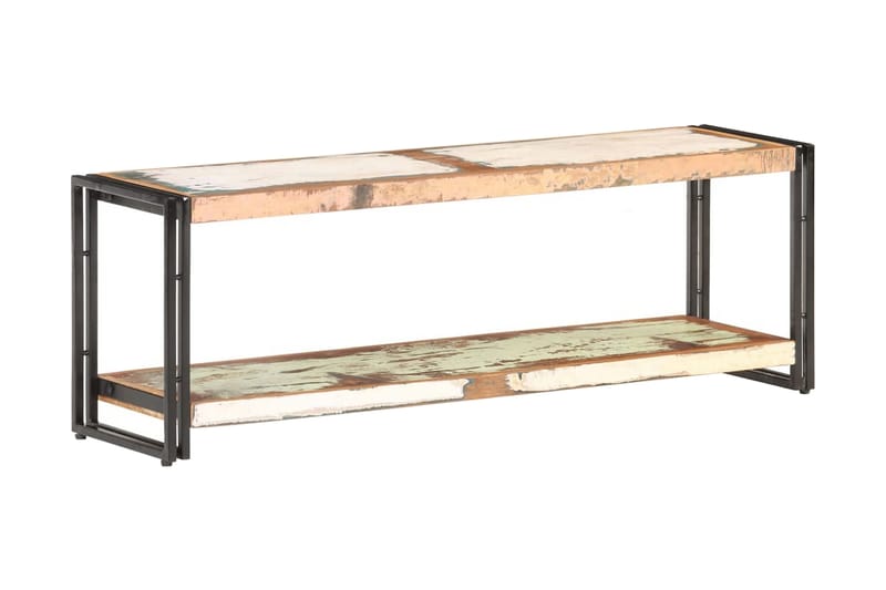 TV-bänk 120x30x40 cm massivt återvunnet trä - Brun - Möbler - Tv möbel & mediamöbel - TV bänk & mediabänk