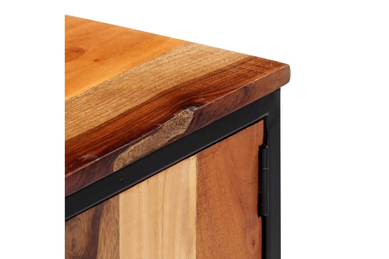 TV-bänk 120x30x40 cm massivt återvunnet trä och stål - Brun - Möbler - Tv möbel & mediamöbel - TV bänk & mediabänk