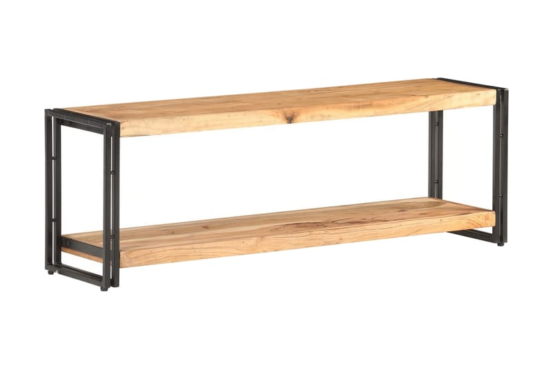 TV-bänk 120x30x40 cm massivt akaciaträ - Brun - Möbler - Tv möbel & mediamöbel - TV bänk & mediabänk