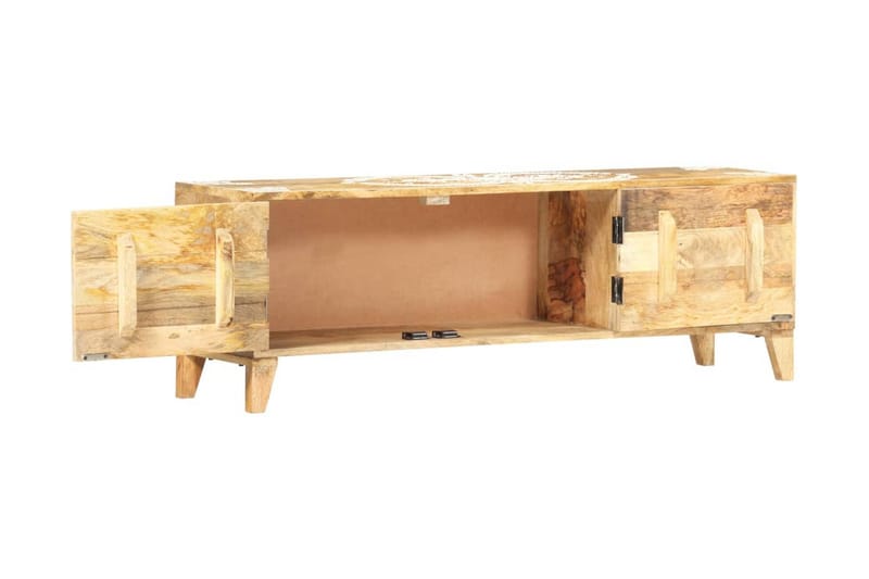 TV-bänk 120x30x40 cm massivt mangoträ - Brun - Möbler - Tv möbel & mediamöbel - TV bänk & mediabänk