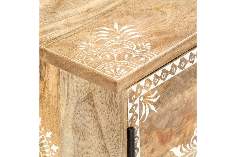 TV-bänk 120x30x40 cm massivt mangoträ - Brun - Möbler - Tv möbel & mediamöbel - TV bänk & mediabänk