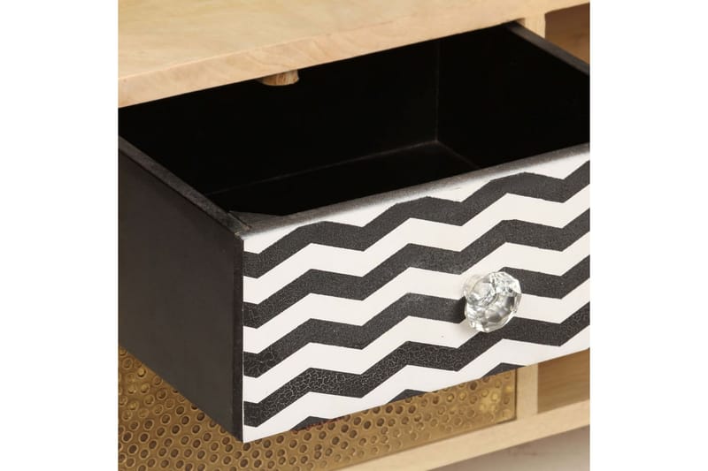 TV-bänk 120x30x40 cm massivt mangoträ - Brun - Möbler - Tv möbel & mediamöbel - TV bänk & mediabänk
