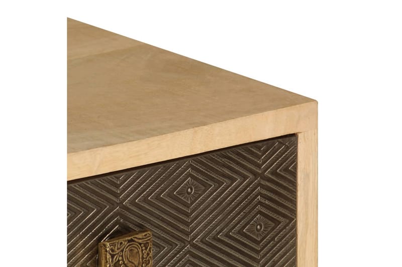 TV-bänk 120x30x40 cm massivt mangoträ - Brun - Möbler - Tv möbel & mediamöbel - TV bänk & mediabänk