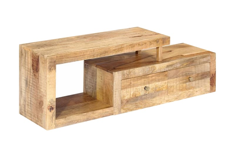 TV-bänk 120x30x40 cm massivt mangoträ - Brun - Möbler - Tv möbel & mediamöbel - TV bänk & mediabänk