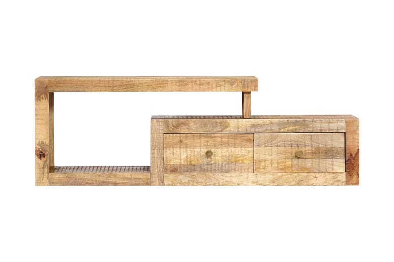 TV-bänk 120x30x40 cm massivt mangoträ - Brun - Möbler - Tv möbel & mediamöbel - TV bänk & mediabänk