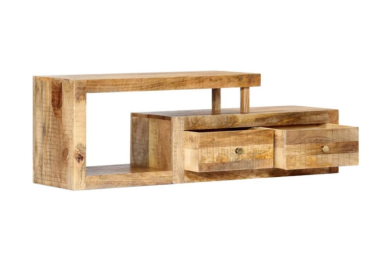 TV-bänk 120x30x40 cm massivt mangoträ - Brun - Möbler - Tv möbel & mediamöbel - TV bänk & mediabänk