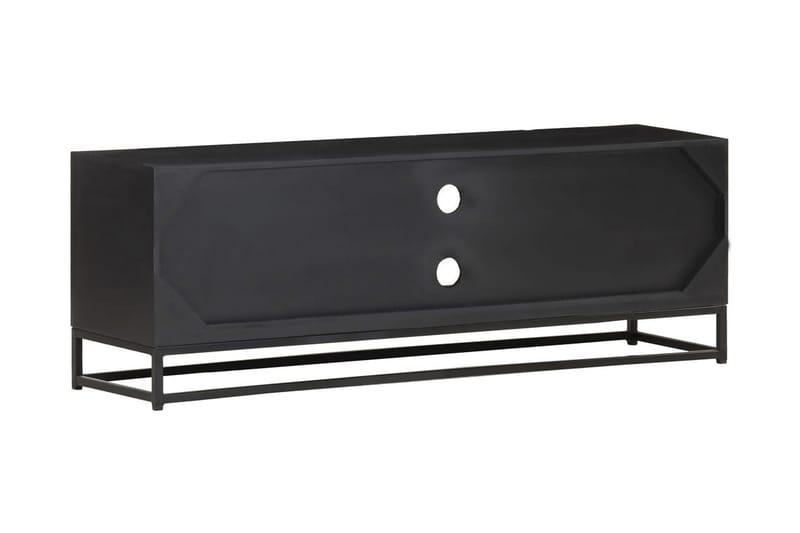 Tv-bänk 120x30x40 cm massivt mangoträ - Svart - Möbler - Tv möbel & mediamöbel - TV bänk & mediabänk