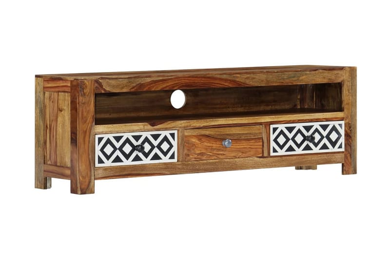 TV-bänk 120x30x40 cm massivt sheshamträ - Brun - Möbler - Tv möbel & mediamöbel - TV bänk & mediabänk