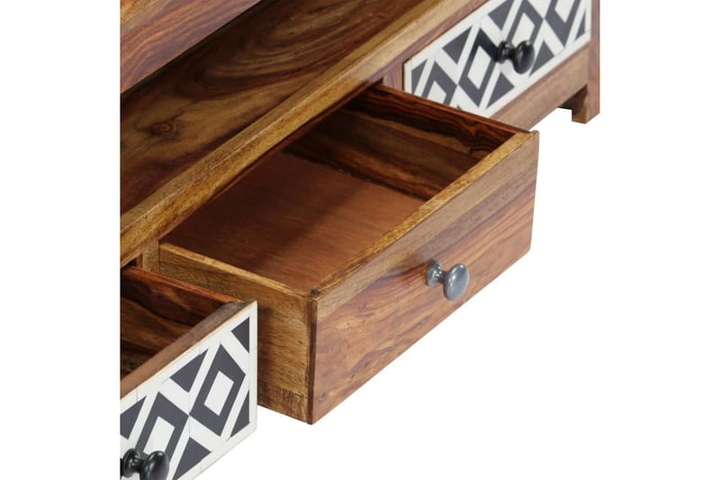 TV-bänk 120x30x40 cm massivt sheshamträ - Brun - Möbler - Tv möbel & mediamöbel - TV bänk & mediabänk