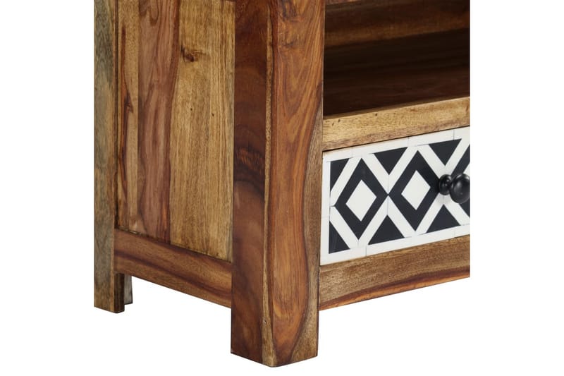TV-bänk 120x30x40 cm massivt sheshamträ - Brun - Möbler - Tv möbel & mediamöbel - TV bänk & mediabänk