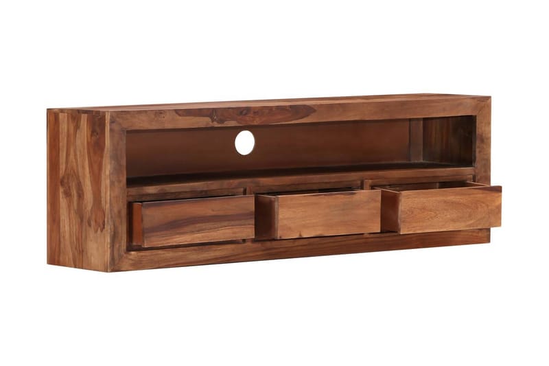 TV-bänk 120x30x40 cm massivt sheshamträ - Brun - Möbler - Tv möbel & mediamöbel - TV bänk & mediabänk