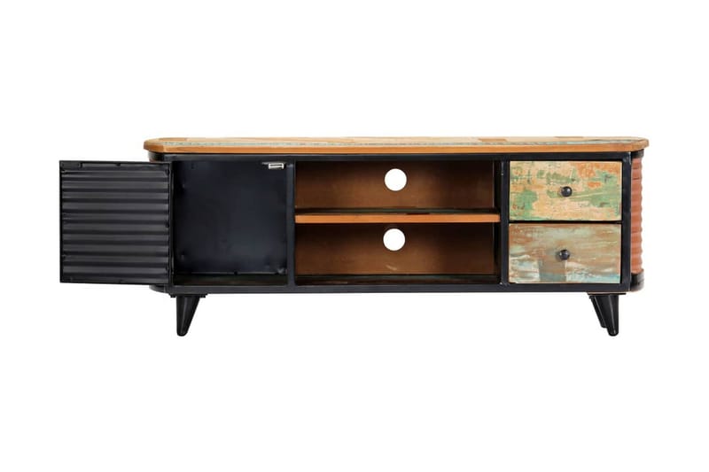 TV-bänk 120x30x45 cm massivt återvunnet trä - Brun - Möbler - Tv möbel & mediamöbel - TV bänk & mediabänk